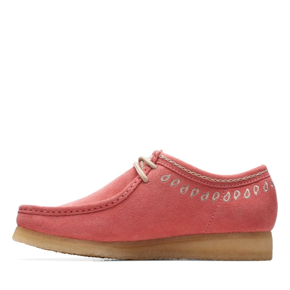 Clarks Wallabee pink embroidery - Picture 4 of 8